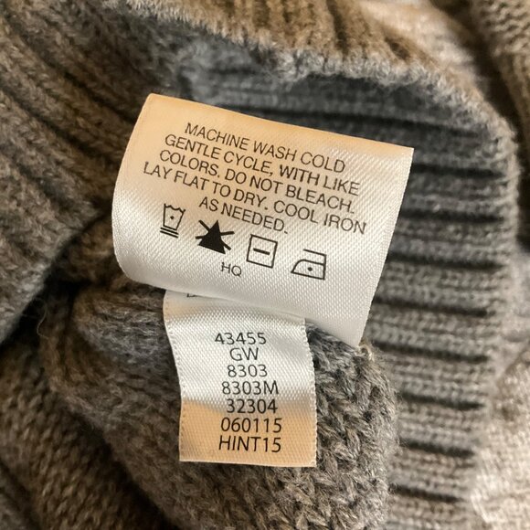 Hanna Andersson Boys Gray Cable Knit Cardigan Sweater Size 110 US 4T Wool blend - Picture 3 of 9